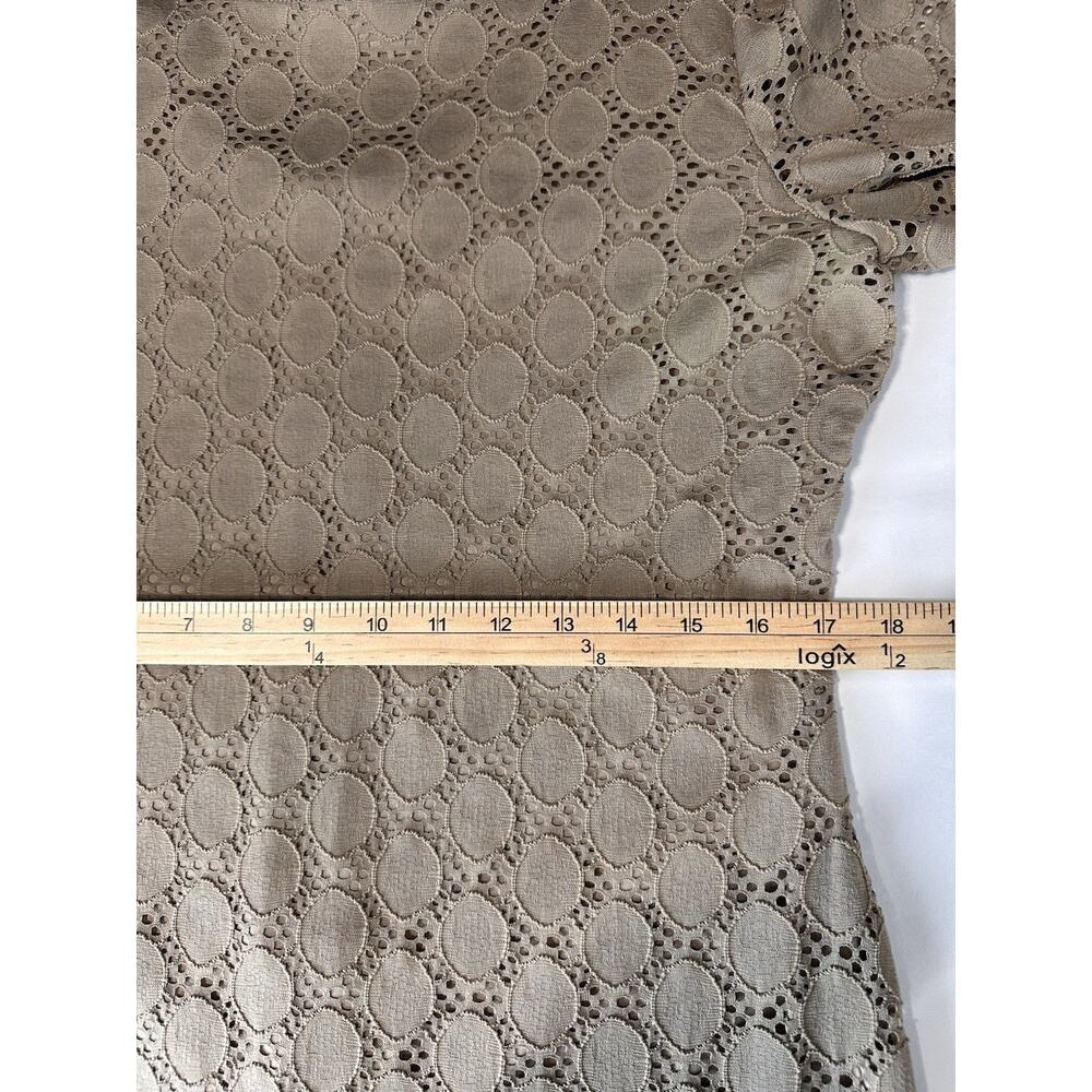 Ronni Nicole Women's Tan Lace Overlay Dress Size 12 Classic Dressy - Picture 14 of 16